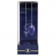 Маятник Аметист / Classic Amethyst Pendulum (минерал на серебристой цепочке, с мешочком)